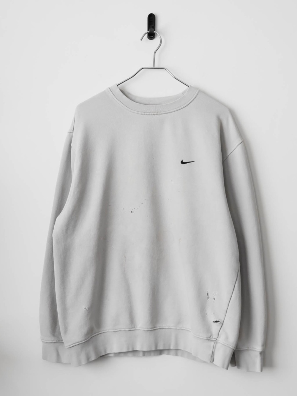 Rare True Vintage 90's Nike Small Swoosh Logo Distressed Sweatshirt Turkey